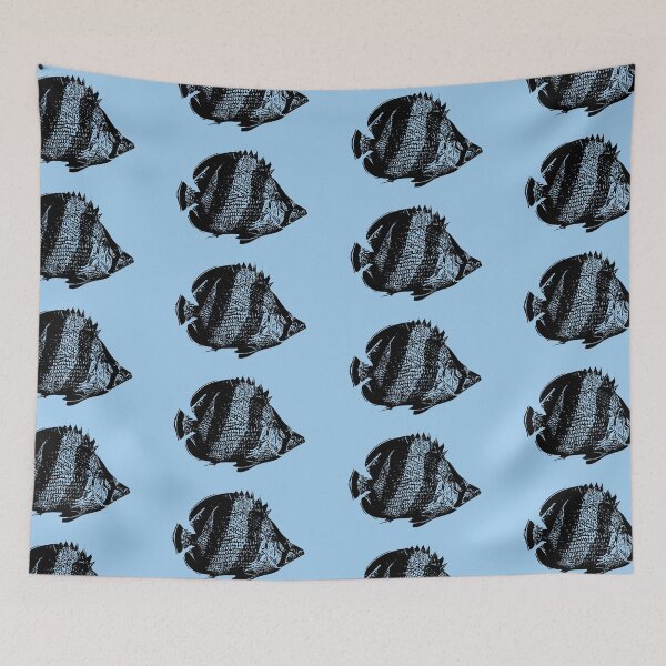 Item preview, Banded Butterflyfish Black Design  designed and sold by designsasstultd.