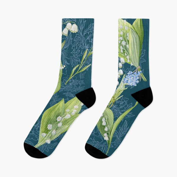 Item preview, Lily of the Valley and Forget Me Nots designed and sold by TurquoiseBird.