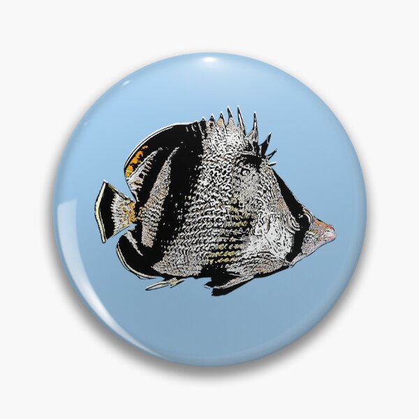 Item preview, Banded Butterflyfish Black Alternate Design  designed and sold by designsasstultd.
