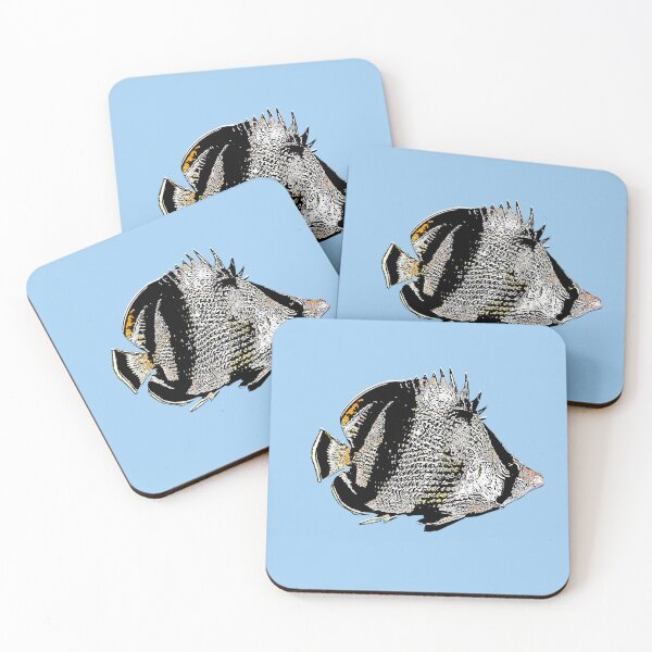 Item preview, Banded Butterflyfish Black Alternate Design  designed and sold by designsasstultd.