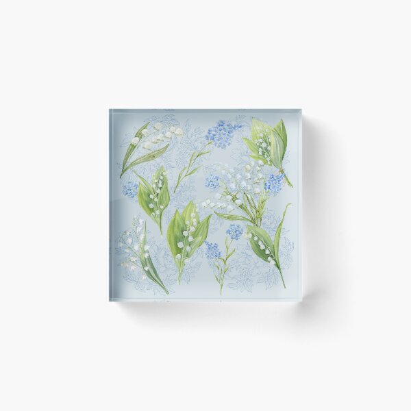 Item preview, Lily of the Valley and Forget Me Nots designed and sold by TurquoiseBird.