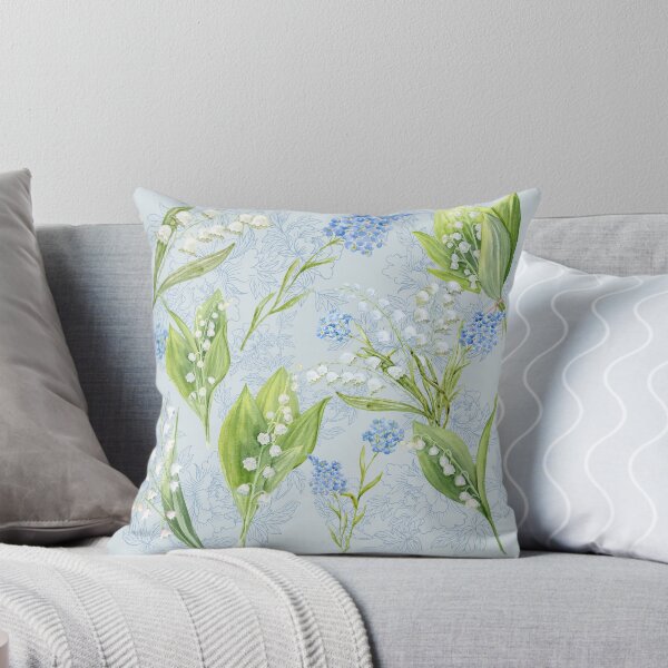 Item preview, Lily of the Valley and Forget Me Nots designed and sold by TurquoiseBird.