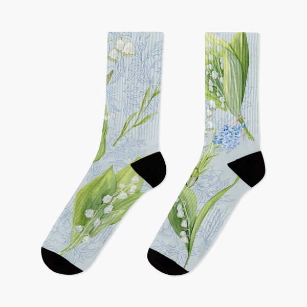 Item preview, Lily of the Valley and Forget Me Nots designed and sold by TurquoiseBird.