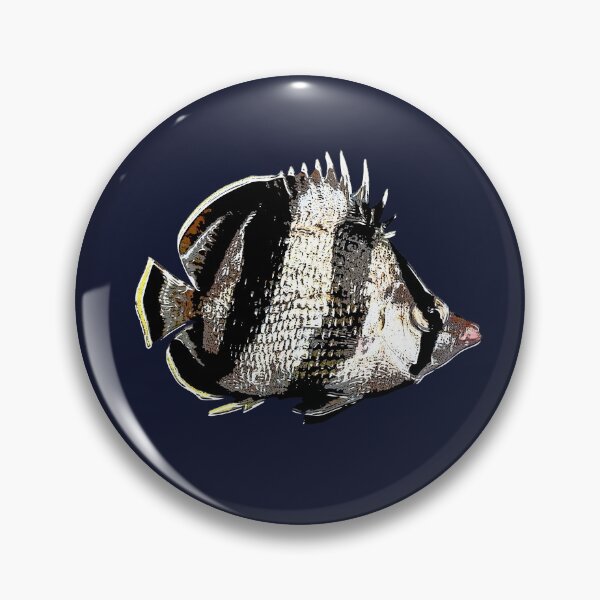 Item preview, Banded Butterflyfish White Alternate Design  designed and sold by designsasstultd.