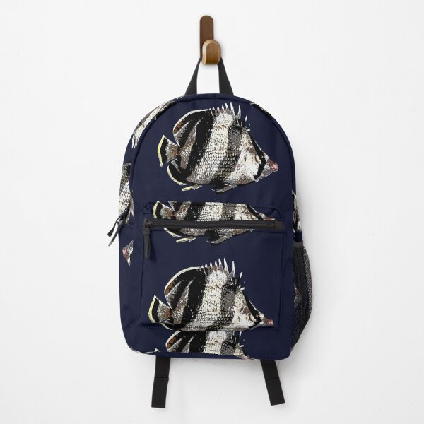 Item preview, Banded Butterflyfish White Alternate Design designed and sold by designsasstultd.