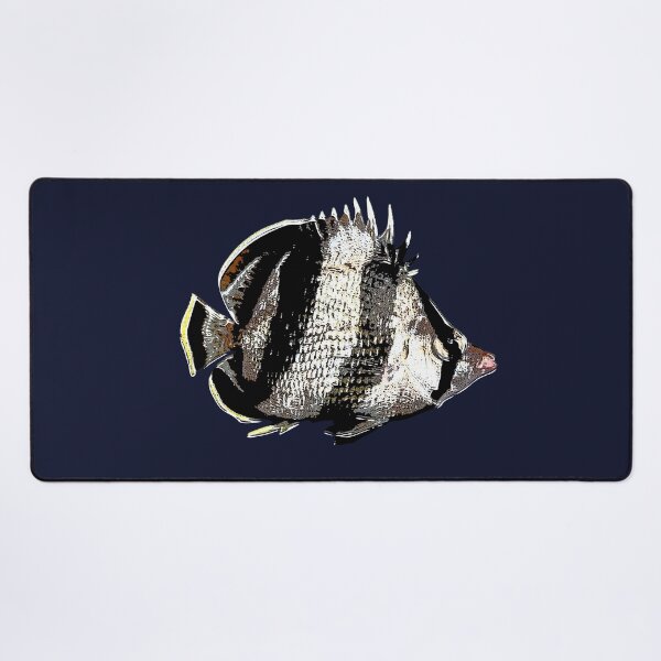 Item preview, Banded Butterflyfish White Alternate Design designed and sold by designsasstultd.