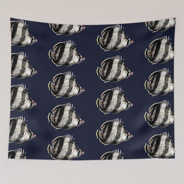 Item preview, Banded Butterflyfish White Alternate Design  designed and sold by designsasstultd.