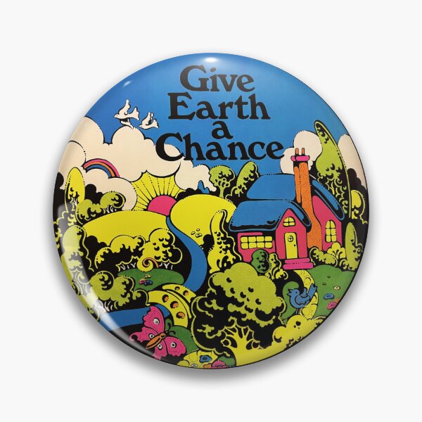 Aperçu de l'œuvre Give Earth A Chance Earth Day Psychedelic Illustration créée et vendue par dfai.