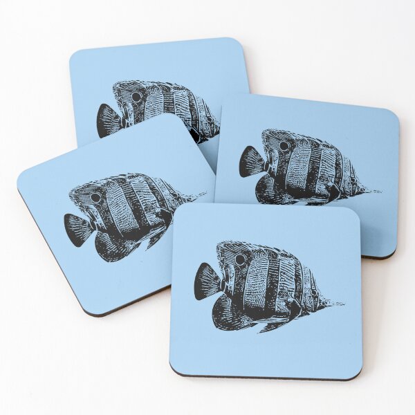 Item preview, Copperband Butterflyfish Black Design  designed and sold by designsasstultd.