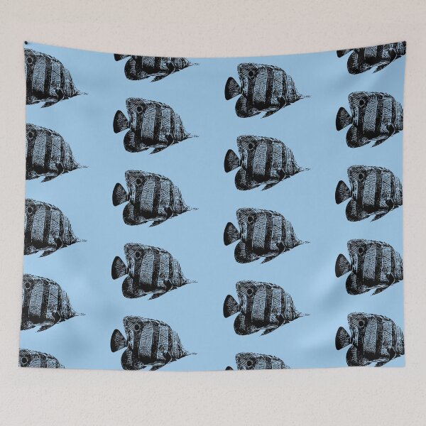 Item preview, Copperband Butterflyfish Black Design  designed and sold by designsasstultd.