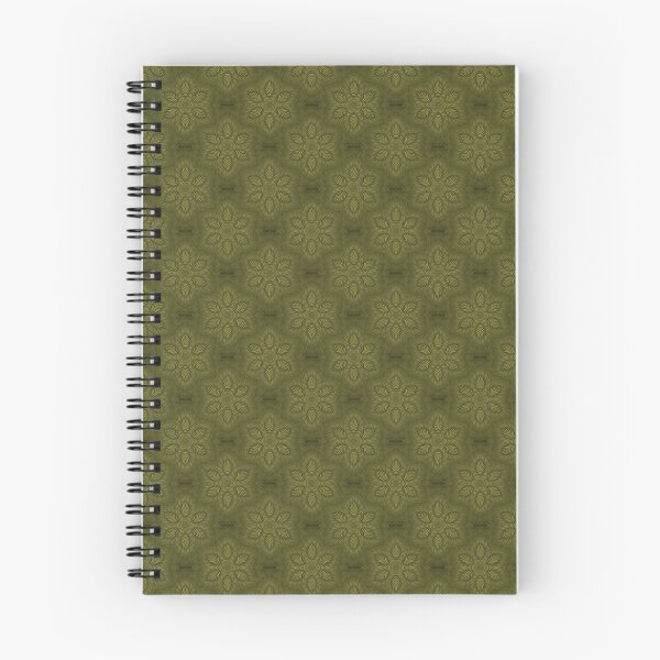 Item preview, Feathery Floral Pattern in Olive Green designed and sold by Artistestella.