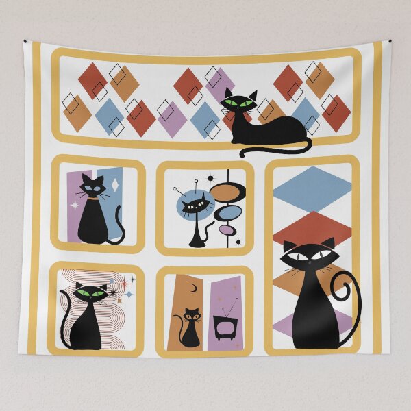 Item preview, Retro Cats designed and sold by TurquoiseBird.