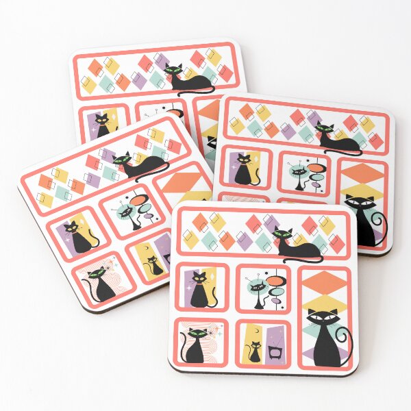 Item preview, Retro Cats designed and sold by TurquoiseBird.