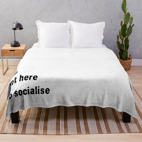 Item preview, I'm Not Here to Socialise for introverts funny antisocial design designed and sold by Dollycat Industries.