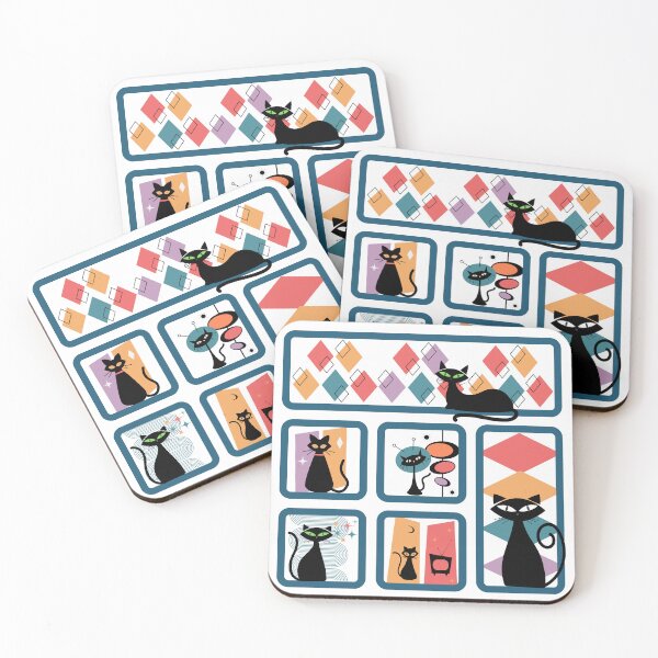 Item preview, Retro Cats designed and sold by TurquoiseBird.