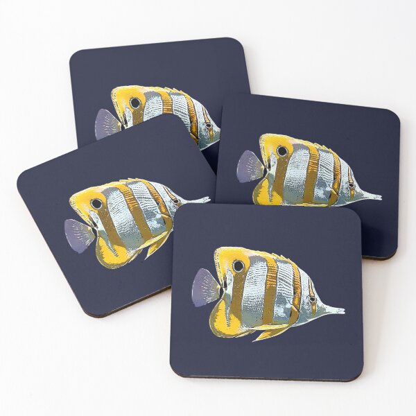 Item preview, Copperband Butterflyfish White Alternate Design  designed and sold by designsasstultd.