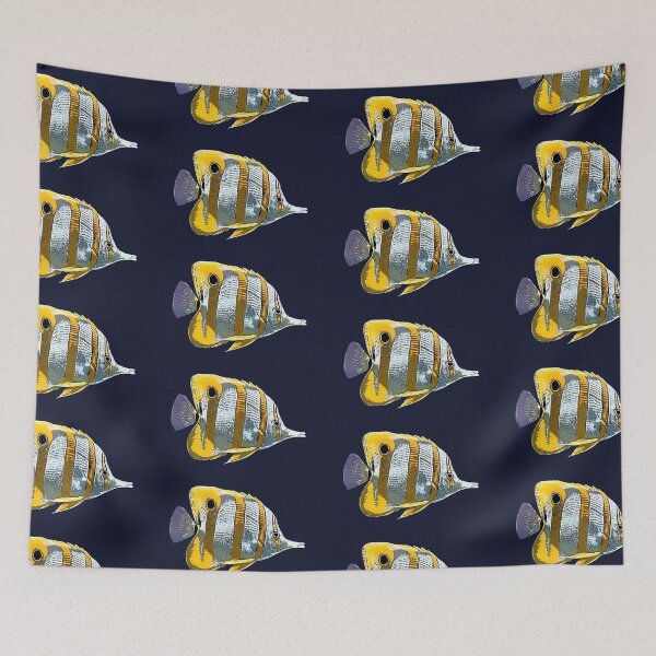 Item preview, Copperband Butterflyfish White Alternate Design  designed and sold by designsasstultd.