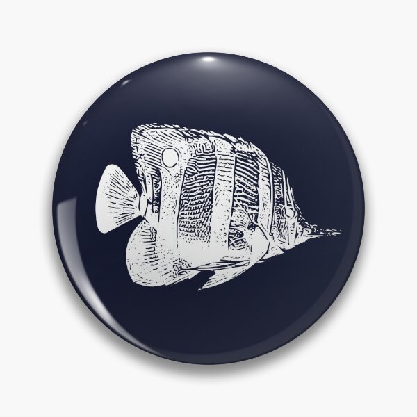 Item preview, Copperband Butterflyfish White Design  designed and sold by designsasstultd.