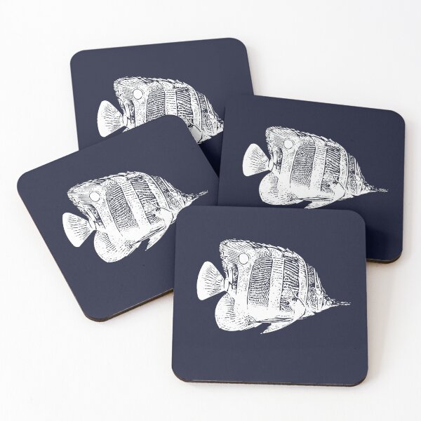 Item preview, Copperband Butterflyfish White Design  designed and sold by designsasstultd.