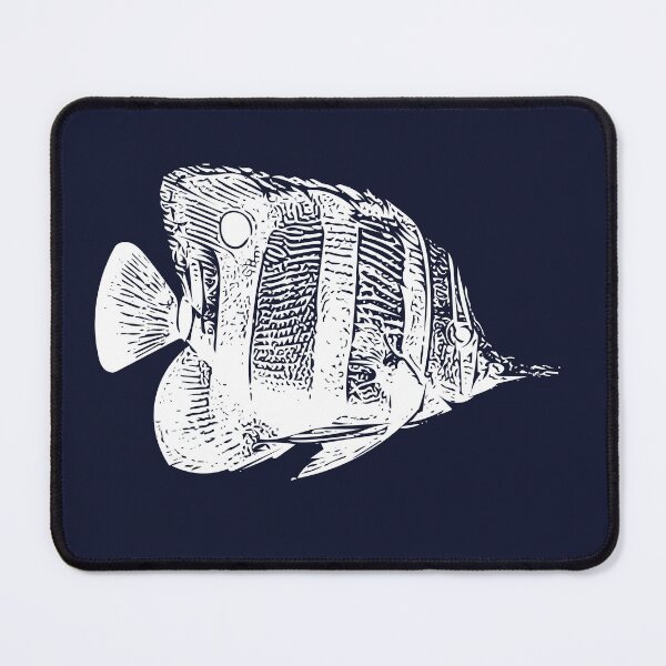 Item preview, Copperband Butterflyfish White Design  designed and sold by designsasstultd.