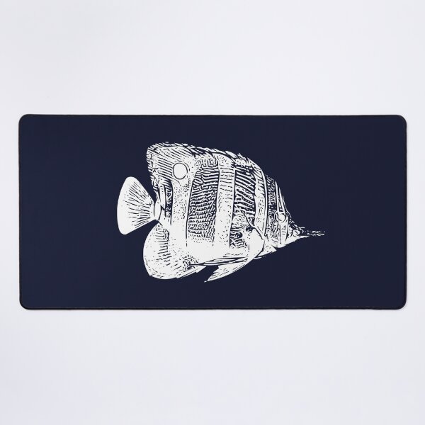 Item preview, Copperband Butterflyfish White Design designed and sold by designsasstultd.