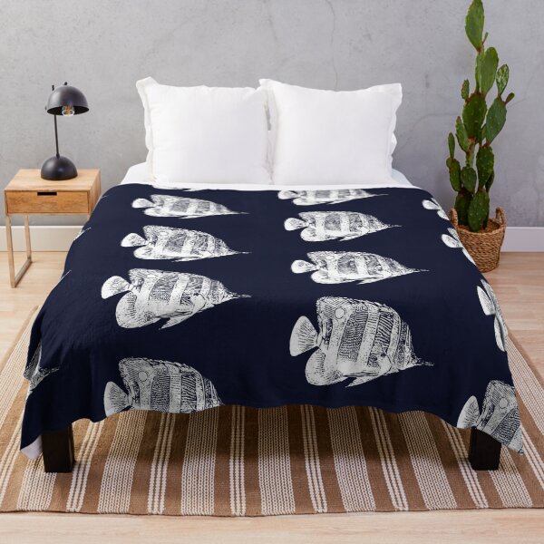 Item preview, Copperband Butterflyfish White Design  designed and sold by designsasstultd.