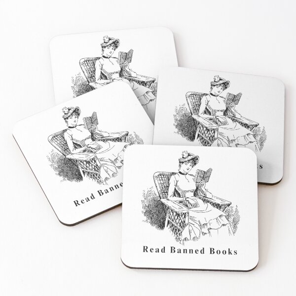 Item preview, Read Banned Books - Vintage Woman designed and sold by MusiMochi.