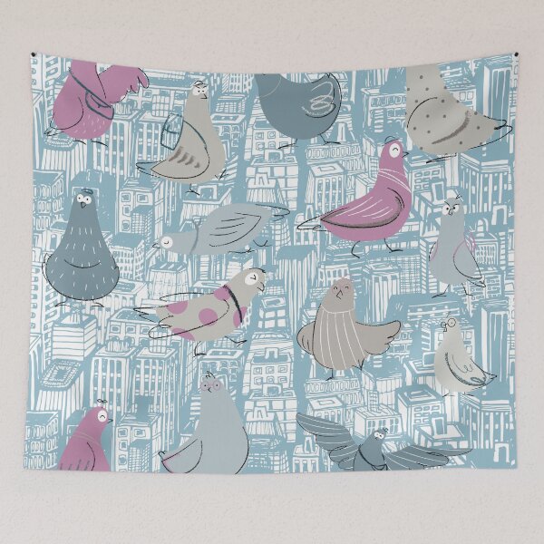 Item preview, Urban Pigeons designed and sold by TurquoiseBird.