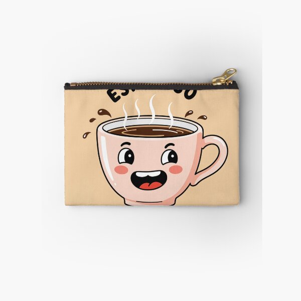 Item preview, Kawaii Coffee Cup with Espresso Yourself Pun designed and sold by Collision19.