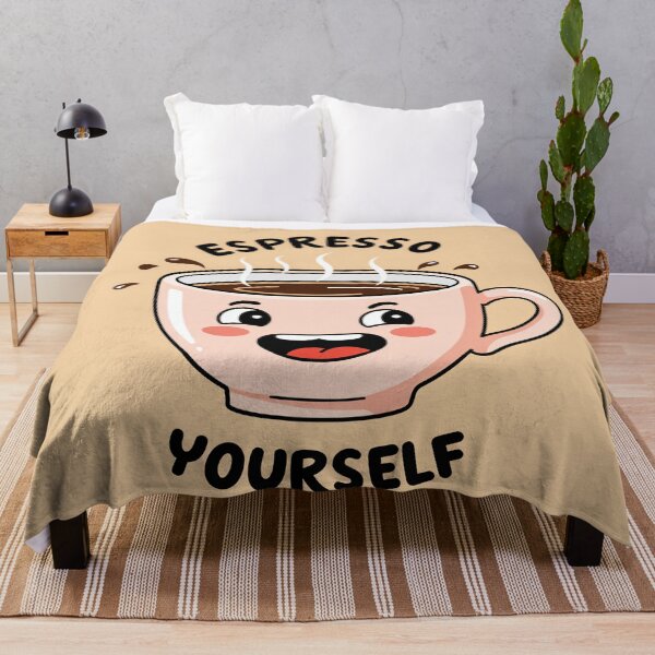 Item preview, Kawaii Coffee Cup with Espresso Yourself Pun designed and sold by Collision19.