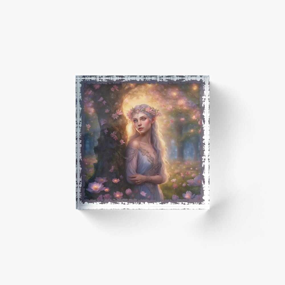 Vista previa del artículo con la obra «Bloque acrílico», diseñado y vendido por BatJamDesigns.