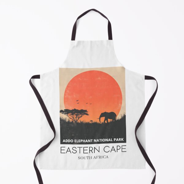 Item preview, A Pop Art Travel Print of Addo Elephant National Park - South Africa designed and sold by StudioRedKoala.