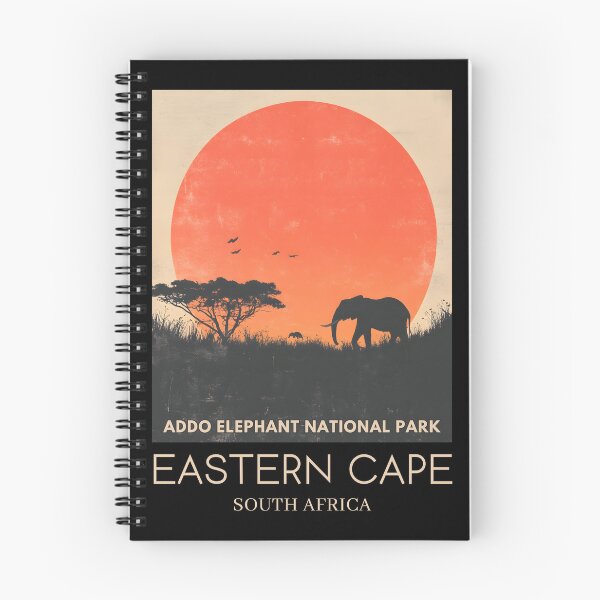 Item preview, A Pop Art Travel Print of Addo Elephant National Park - South Africa  designed and sold by StudioRedKoala.
