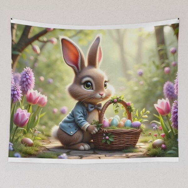 Item preview, Cottontail Easter Bunny with Jacket and Bowtie designed and sold by ACuriousshoppe.