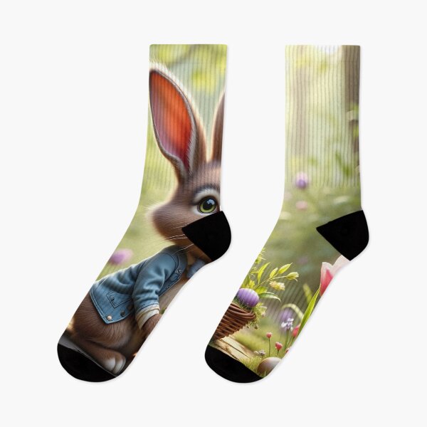 Item preview, Cottontail Easter Bunny with Jacket and Bowtie designed and sold by ACuriousshoppe.