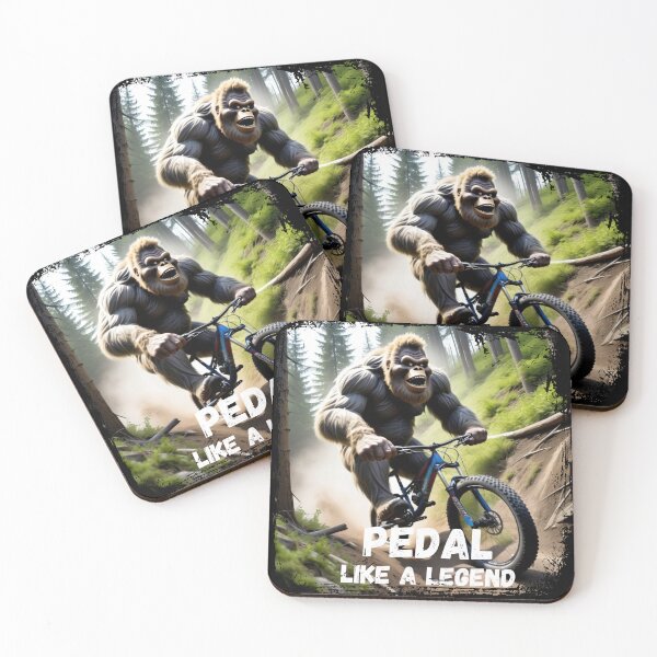 Item preview, Bigfoot - pedal like a legend - biking funny shirt  designed and sold by Trekwise Apparel.