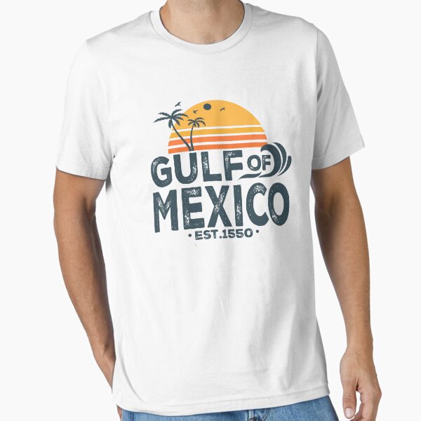 Vista previa del artículo con la obra «Camiseta de recuerdo de viaje de playa tropical del Golfo de México, 1550», diseñado y vendido por lena-whitaker.