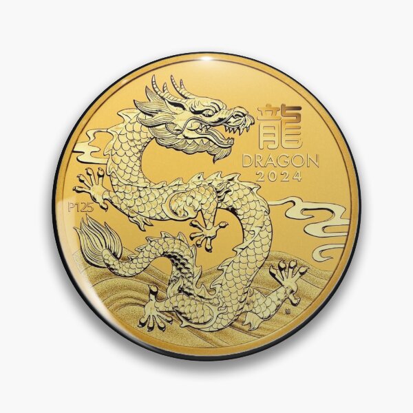 Item preview, Perth Mint 1/20 Oz 24Kt 9999 Gold 2024 Year of the Dragon Bullion Coin designed and sold by Theriddler1.