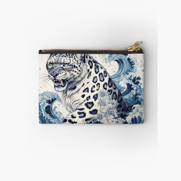 Item preview, Snow Leopard in a Icy Wave  designed and sold by Aisha  Hamza.