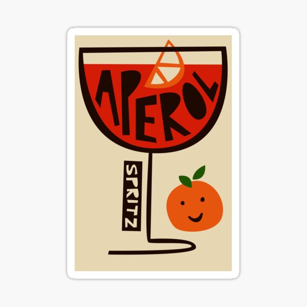 Artikel-Vorschau von Aperol Spritz Cocktail, designt und verkauft von foxandvelvet.