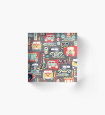 Travel Back in Time Acrylic Block