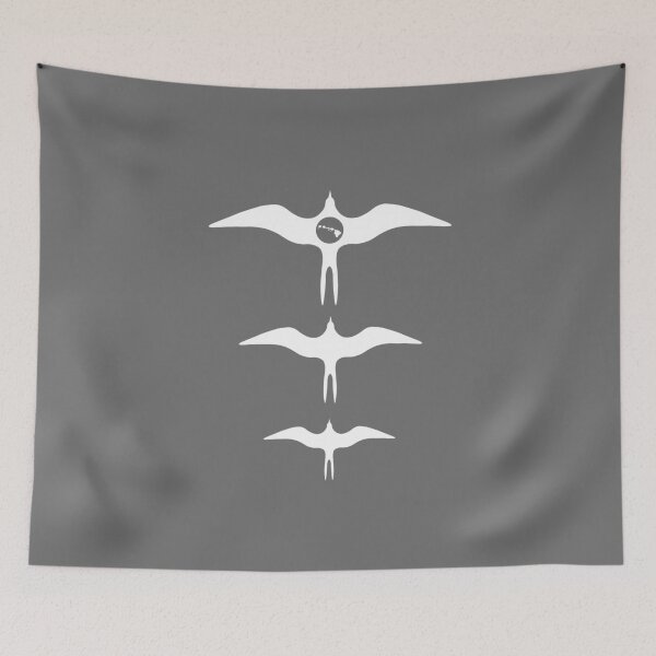 Item preview, Iwa Three Bird Graphic White designed and sold by 3ZCREW.
