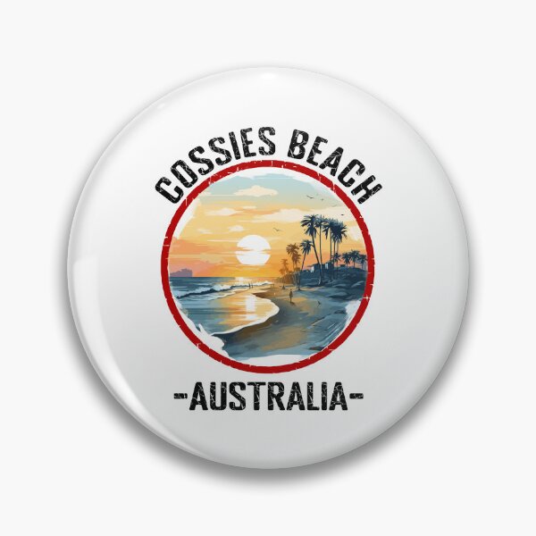 Item preview, Cossies Beach - Australia (with Black Lettering) designed and sold by VelvetRoom.