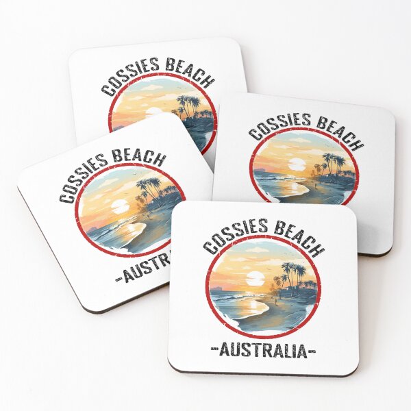 Item preview, Cossies Beach - Australia (with Black Lettering) designed and sold by VelvetRoom.