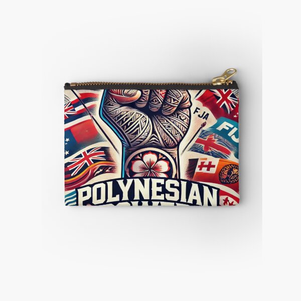 Item preview, "POLYNESIAN POWER – Raised Fist with Pacific Flags & Tribal Tattoos" designed and sold by PolynesianLIFE.