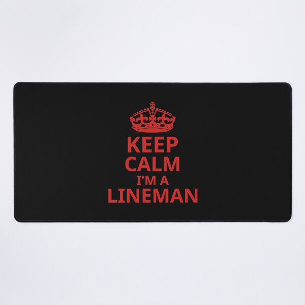 Item preview,  Keep Calm I'm A Lineman. Funny Lineman Quote. Gift For Lineman. designed and sold by DesignHouse07.