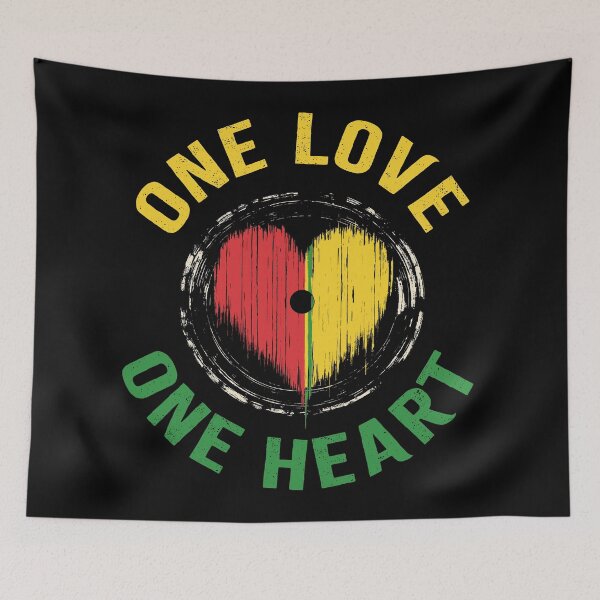 Item preview, Reggae Rasta ONE LOVE ONE HEART Essential designed and sold by blackdogshop.