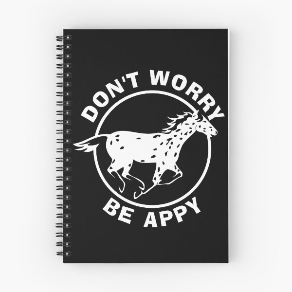 Item preview, Dont Worry, Be Appy | Leopard Appaloosa Horse | NickerStickers® on Redbubble designed and sold by NickerStickers.