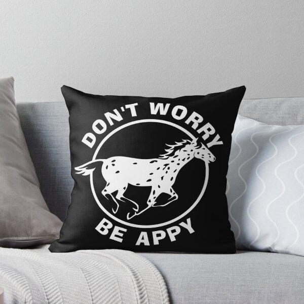 Item preview, Dont Worry, Be Appy | Leopard Appaloosa Horse | NickerStickers® on Redbubble designed and sold by NickerStickers.