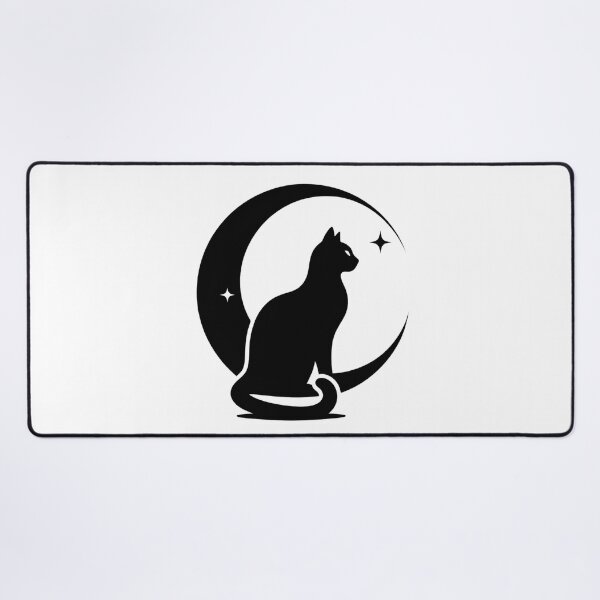 Item preview, black moonlight cat designed and sold by GogoGrove.